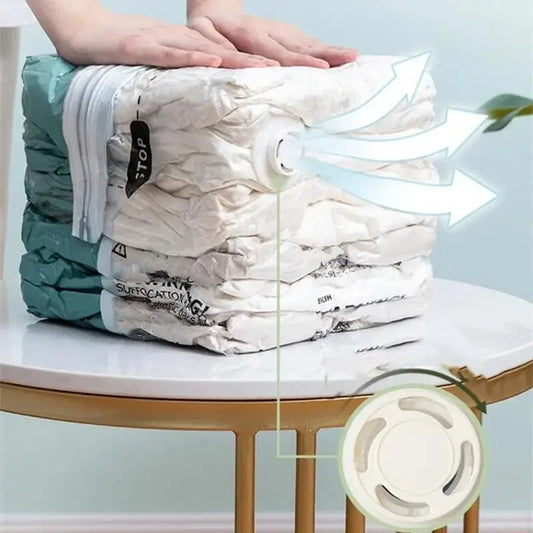 Space Saver Vacuum Storage Bags — No Pump Needed